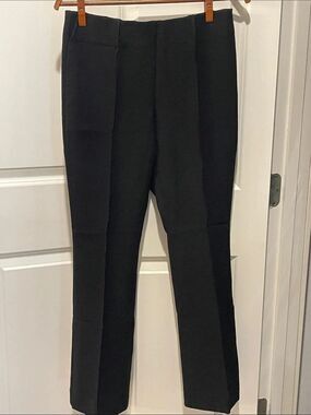 ANN MASHBURN Black Cropped Ankle Dress Pants